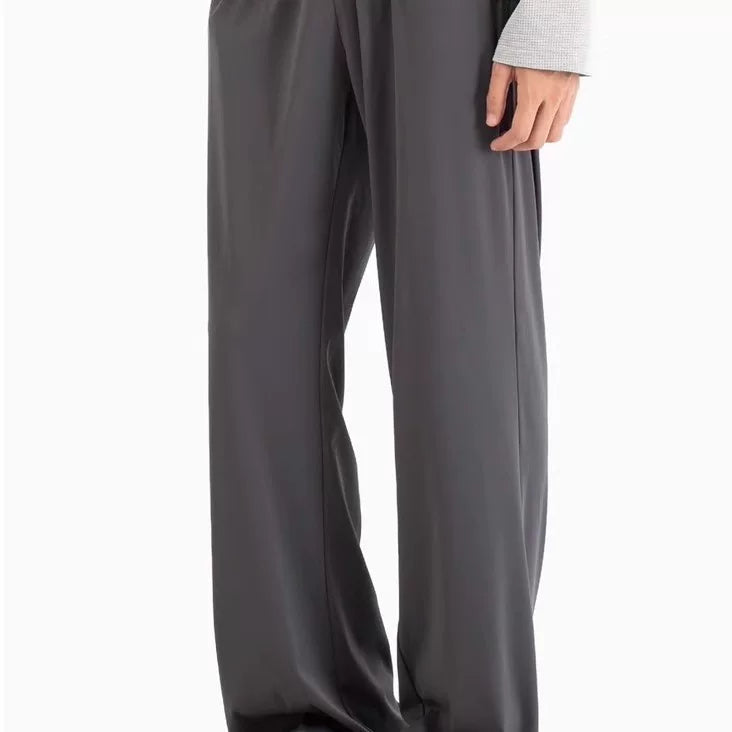 NOAH MARS American style vintage style ice leather slightly flared knife pants with cool feeling, sporty and casual quick drying pants, fitness pants