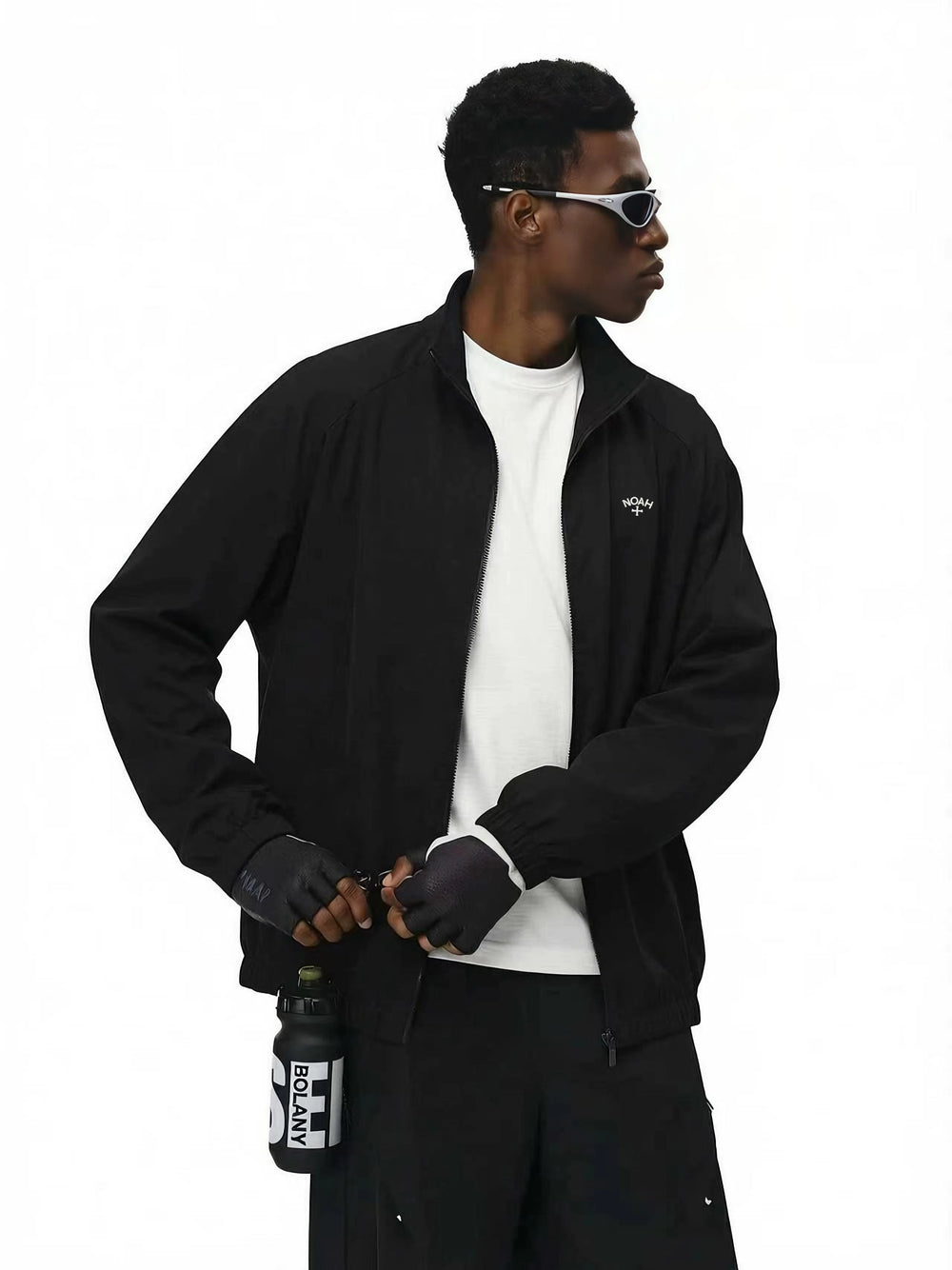 NOAH MARS American casual outdoor hiking woven jacket with stand up collar and simple thin design, suitable for sports coaches and men