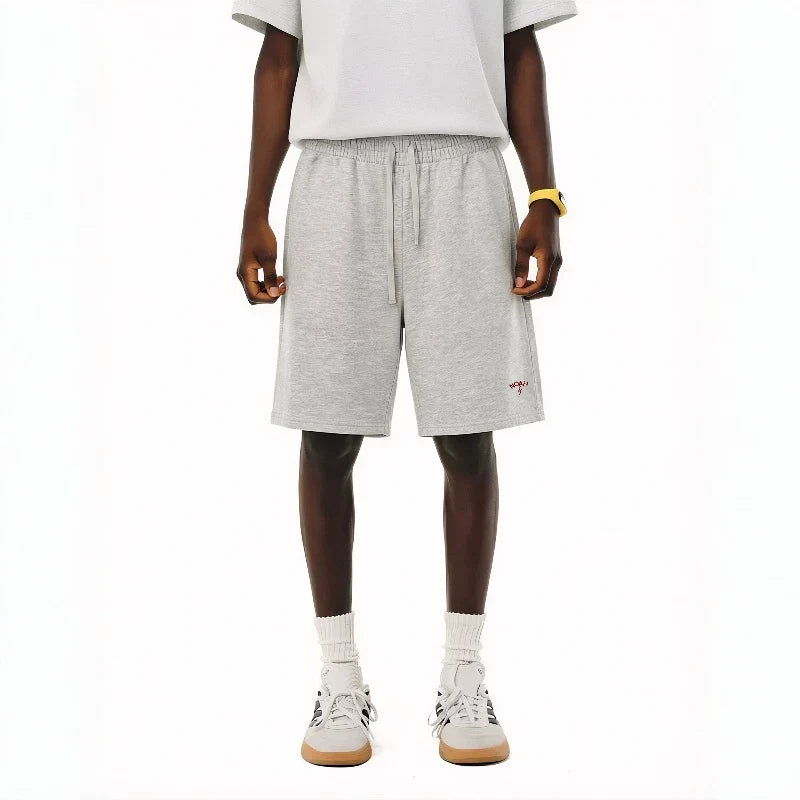 NOAH MARS lightning embroidery summer cool thin shorts five quarter pants loose knit couple sports pants men