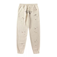 Saint Michael Distressed Graphic Sweatpants - Off-White
