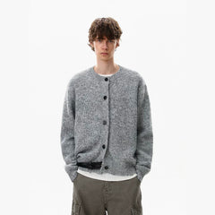 NOAH MARS American casual new rich old money style wool cardigan autumn and winter button coat knitted sweater men