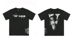 Vlone x Pop Smoke Tribute Portrait Graphic T-Shirt - Black