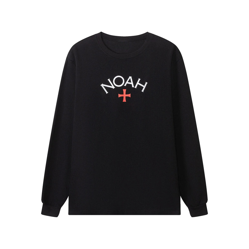NOAH MARS niche trend brand first generation cross round neck pullover simple men's base shirt trendy long sleeved T-shirt