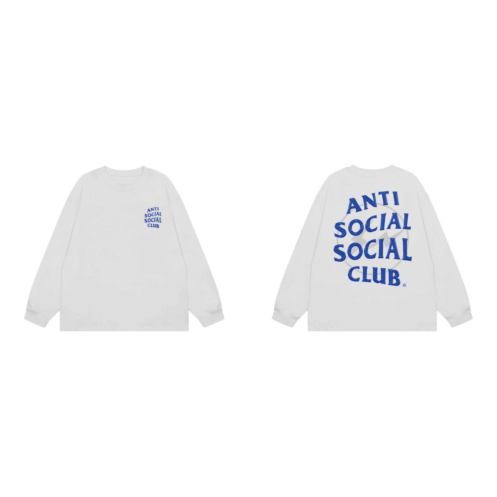 Anti Social Social Club Classic Long Sleeve T-Shirt - White/Blue