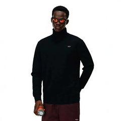 NOAH MARS high neck base shirt American casual small logo cross embroidery long sleeved T-shirt warm pullover for men